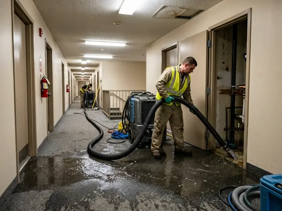 multi-unit-apartment-hallway-f-005 — frequently asked questions, Emergency Burst Pipe Water Extraction & Removal in Crandall…